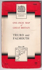 ORDNANCE SURVEY ONE INCH MAP: TRURO and FALMOUTH (Seventh series)
