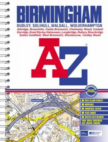 A-Z Birmingham Street Atlas by Geographers’ A-Z Map Company Spiral bound Book
