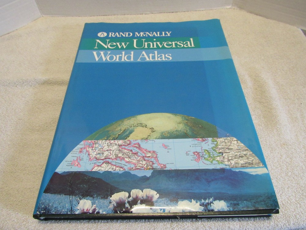 Rand McNally New Universal World Atlas 1994, Hardcover coffee table book size