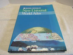Rand McNally New Universal World Atlas 1994, Hardcover coffee table book size