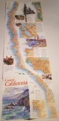National Geographic Maps Coastal California 1993