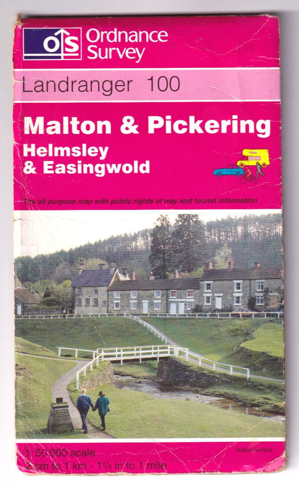 MALTON & PICKERING, Helmsley & Easingwold – Ordnance Survey Landranger map