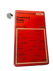 Ordnance Survey Map Coventry and Rugby Vintage ra