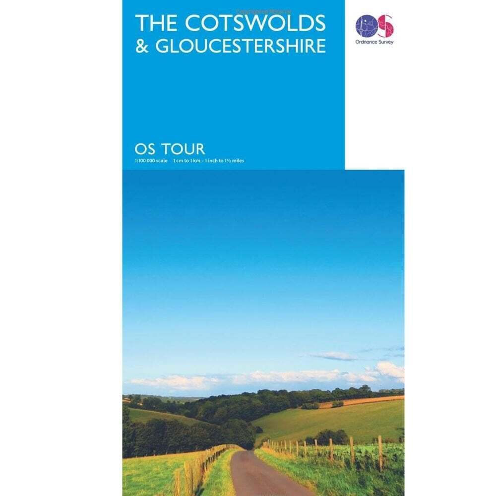 Ordnance Survey Tour Map The Cotswolds & Gloucestershire
