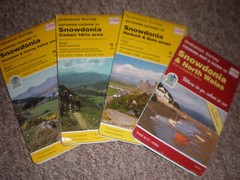 17 18 23 WALES SNOWDON HARLECH SNOWDONIA OL EXPLORER ORDNANCE SURVEY MAPS OS