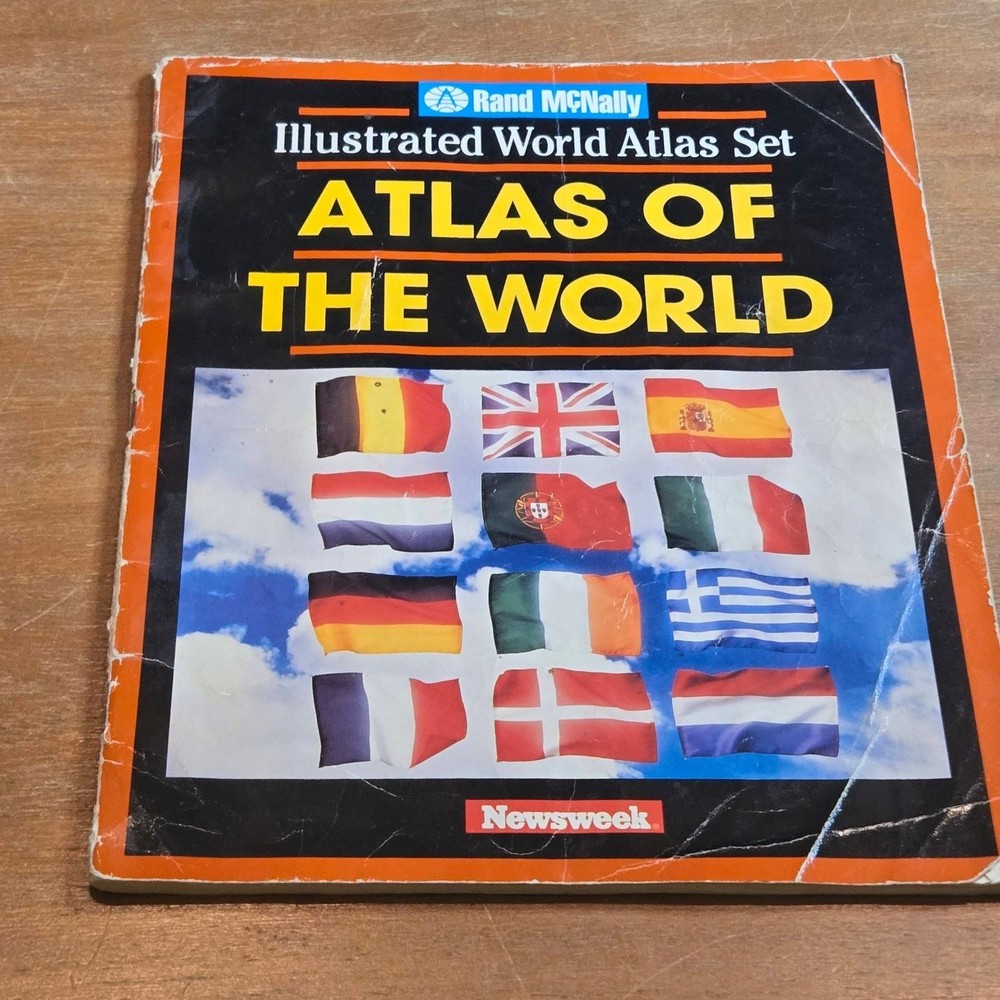 Rand McNally Atlas of the World 1993 Newsweek Edition Vintage Maps Magazine