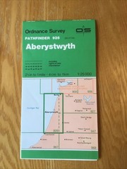 1987 Ordnance Survey Pathfinder Map 926 SN 57/58 Aberystwyth (incl Borth )