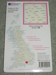 OS Ordnance Survey Landranger Map Sheet 186 Aldershot & Guildford – 1997