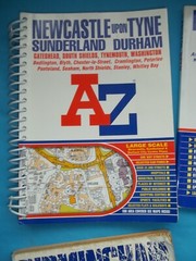 COLLECTION OF A-Z MAP BOOKS LONDON,BRISTOL,BIRMINGHAM,NEWCASTLE UPON TYNE