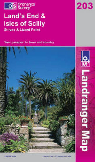 Ordnance Survey : Lands End and Isles of Scilly, St.Ives a Fast and FREE P & P