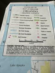 Greater Orlando, Orange County And Southern Seminole County Florida 1989 Folded