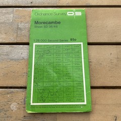 MORECAMBE Ordnance Survey Second Series Map SD36/46 1977 Lancaster