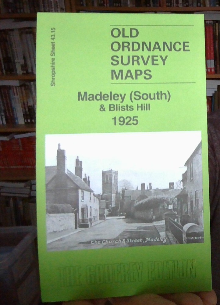 MAP OF Madeley (South) & Blists Hill 1925 Shropshire Sheet 43.15b NEW
