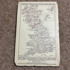 Vintage OS One Inch Map – Norwich – Sheet 126, 1954, – Ordnance Survey