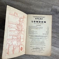 Geographia A1 Atlas of London and Outer Suburbs- Vintage PB Book