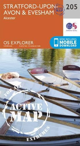 Stratford-Upon-Avon and Evesham (Map) OS Explorer Active Map
