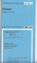 Ordnance Survey (OS) 1:25,000 First Series Map Sheet TL 46 Histon
