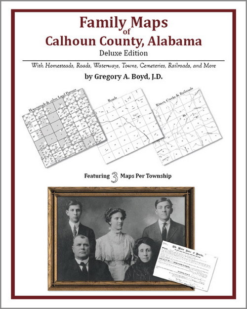 Family Maps Calhoun County Alabama Genealogy AL Plat