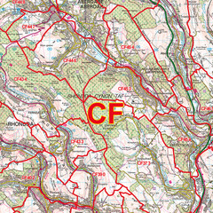 (G51) Map of Cardiff CF Postcode Sectors, Poster of Cardiff Postcodes