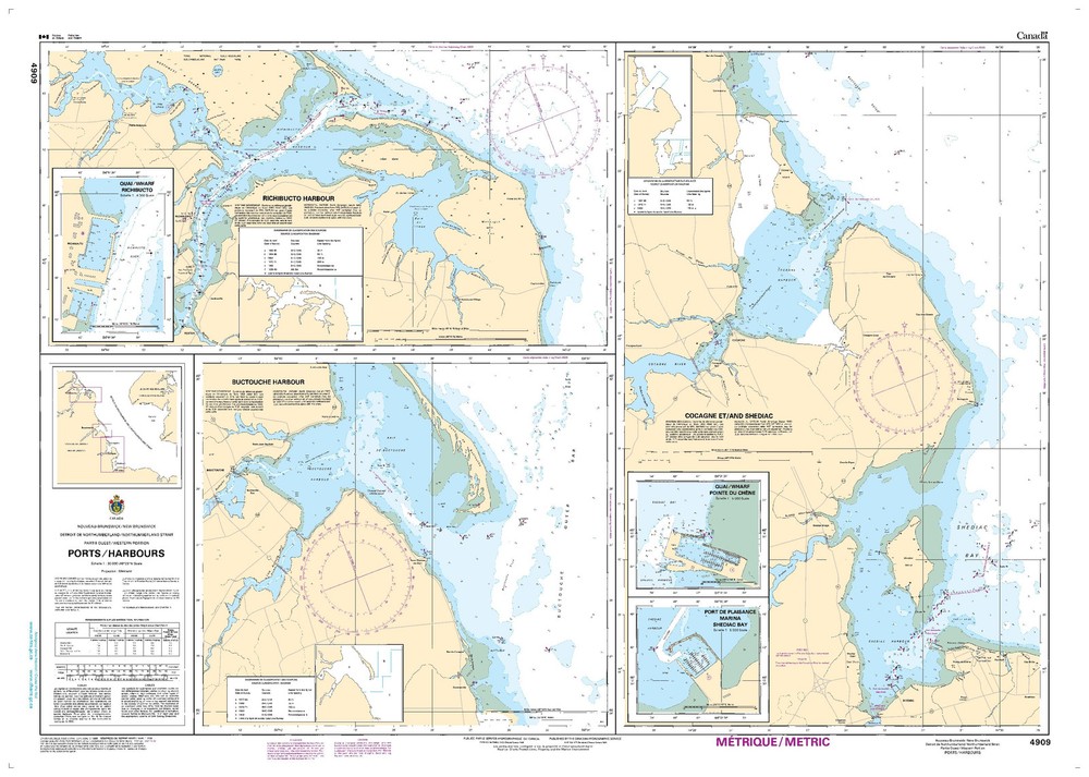 Northumberland Strait (West), Ports & Harbours| CHS 4909 (34×48)