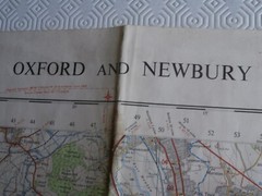 Vintage 1967 Ordnance Survey Seventh Series Map OXFORD & NEWBURY Sheet 158