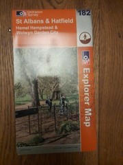 Ordnance Survey Explorer 182 St Albans & Hatfield