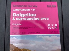 OS Ordnance Survey Landranger Map 124 Dolgellau & surrounding area – 1991