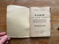 Map and Guide to Paris and Environs Fuhrer Guilmin (1940?)