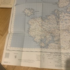Ordnance Survey One Inch Map 2 Seventh Series Shetland Islands North Mainland OS