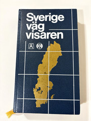 Sverige Vagvisaren Atlas Of Sweden Hardcover Book With Fold Out Maps