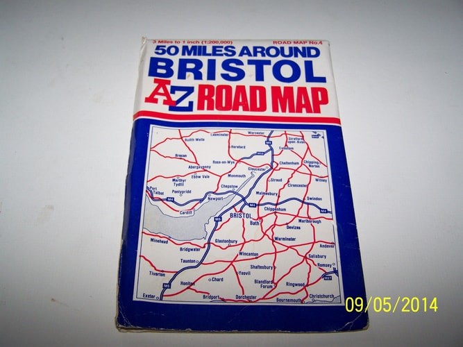 Fifty Miles Around Bristol (A-Z 3 Miles to 1 Inch S.), Geographers’ A-Z Map Comp