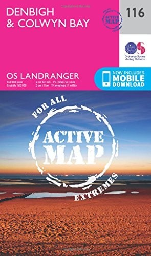 Denbigh & Colwyn Bay Map | Weatherproof … by Ordnance Survey Sheet map, folded