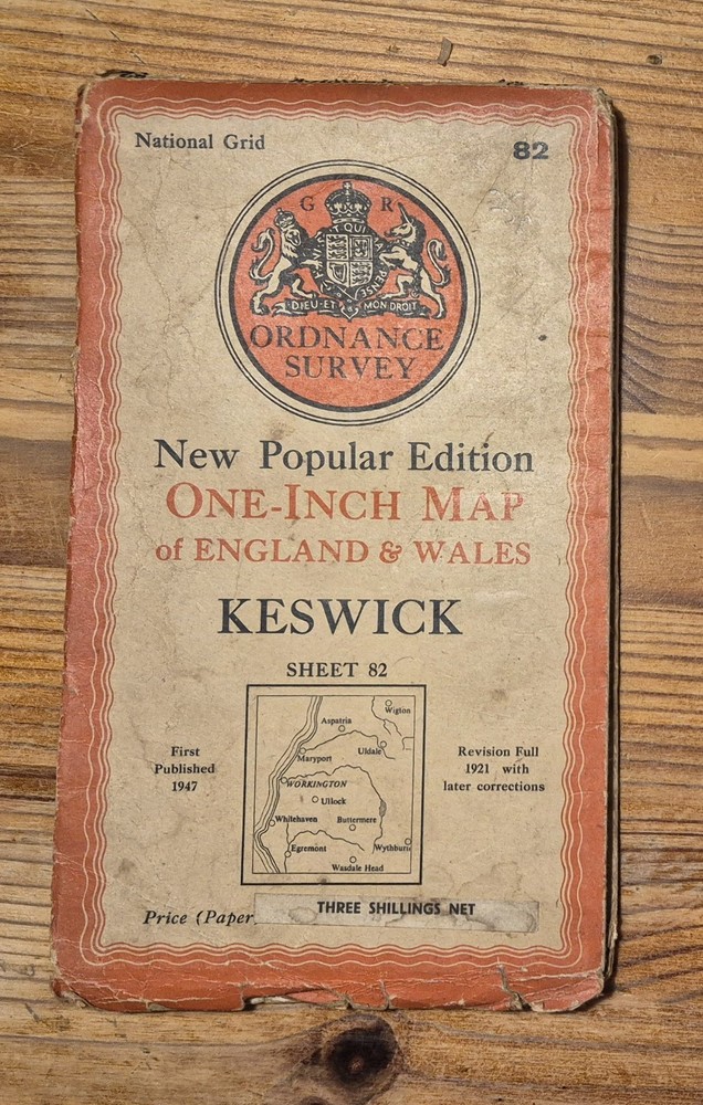 Ordnance Survey New Popular Edition One-Inch Map of … select from list …
