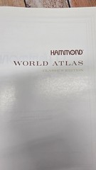 Vintage 1977 World Atlas Hammond Leather Bound Classics Edition Book