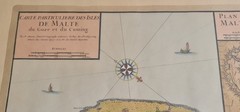 Facsimile Map – Malta & Gozo, 1734 Jaillot – From Collection of Dr Albert Ganado