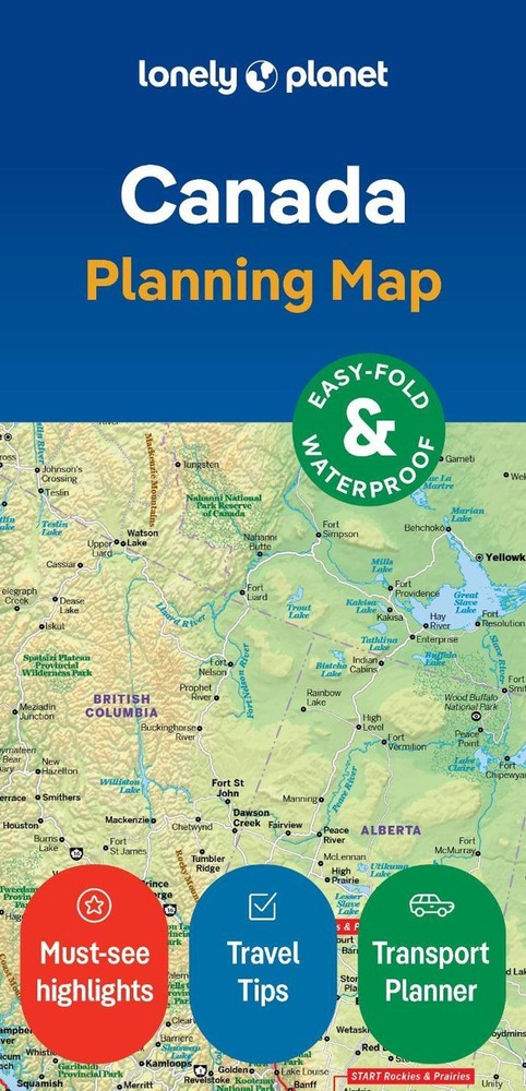 Lonely Planet Canada Planning Map by Lonely Planet Folded Book