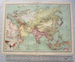 c1907 Harmsworth Plate No. 99-100 Asia general map