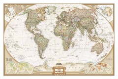 National Geographic World Wall Map – Executive – Laminated (46 x Multicolored