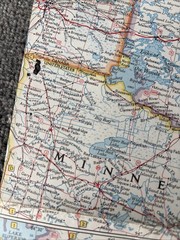 National Geographic Magazine Paper Map Of Central Canada 1963 Atlas Plate 24