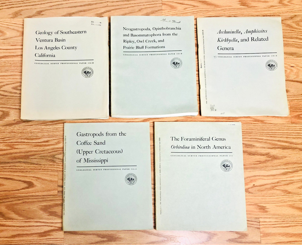 Lot United States Geological Survey Professional Paper USGS Geology Paleontology
