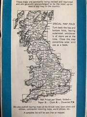 Vintage Bartholomews ‘Half-inch’ maps 1940s 1950s mid-century hand-drawn retro