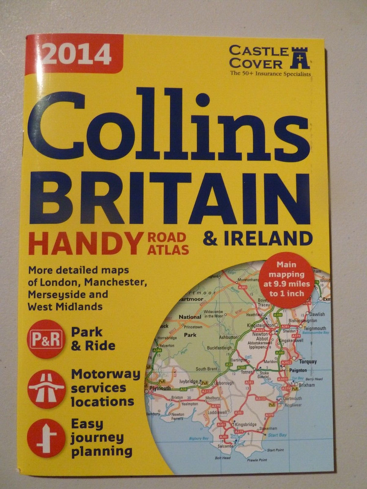 COLLINS BRITAIN AND IRELAND HANDY ROAD ATLAS BOOK 2014 COLLECTIBLE