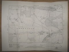 Ordnance Survey 6 inch -1 mile map Berkshire Sheet XXXIII SW, Froxfield, 1925