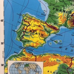 17″ x 22″ Rand McNally Markable Map of Europe and Outline Two-Sided Pre-owned