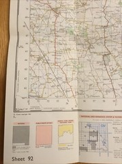 1970 Ordnance Survey One Inch Map 92 Pickering (incl Malton , Hawnby & Lockton )