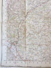 1956 Ordnance Survey One Inch Seventh Series Map 142 Hereford (incl Abergavenny