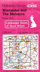 Ordnance Survey ~ Landranger sheet 150 ~ Worcester and The Malverns