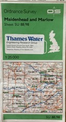 High Wycombe & Amersham/Maidenhead & Marlow PATHFINDER MAPS ( joined together)