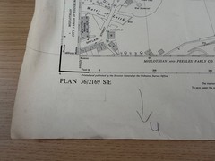Ordnance Survey 1:1250 Plan 36/2169 SE Colinton Edinburgh c1948 Vintage Map