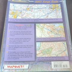 MapQuest RoadMaster 2007 Large Scale United States Road Atlas, Spiral Bound